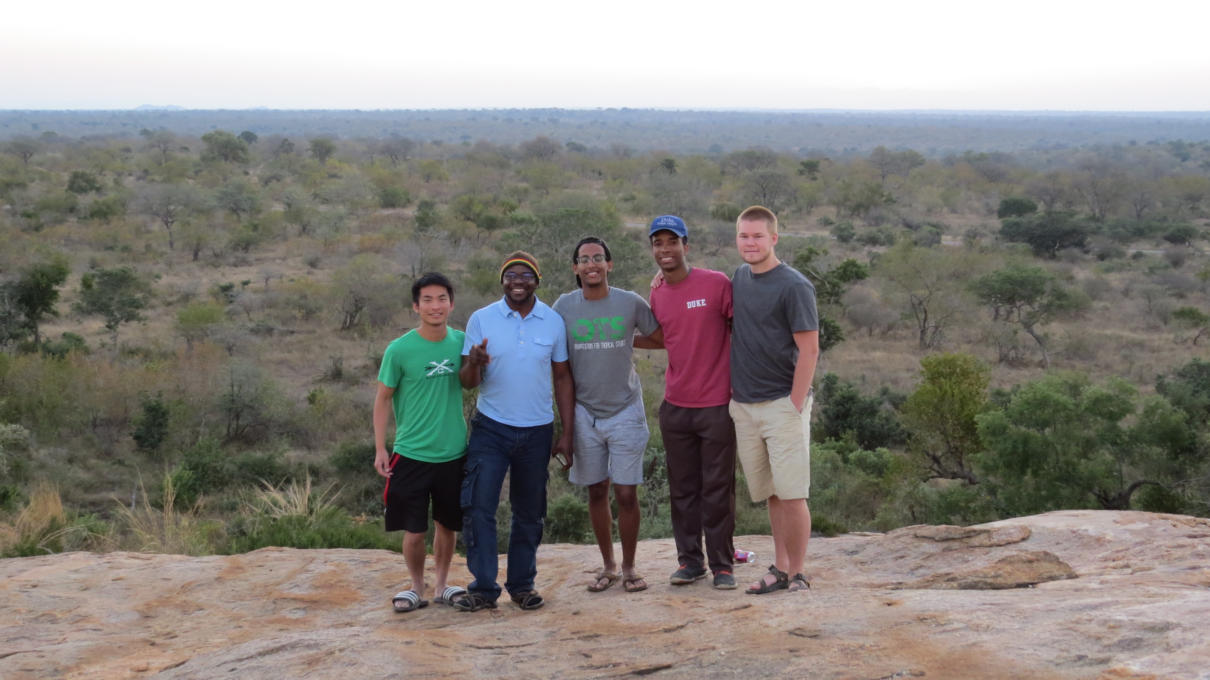 OTS Students Overlooking A Kruger National Park Sundown 
