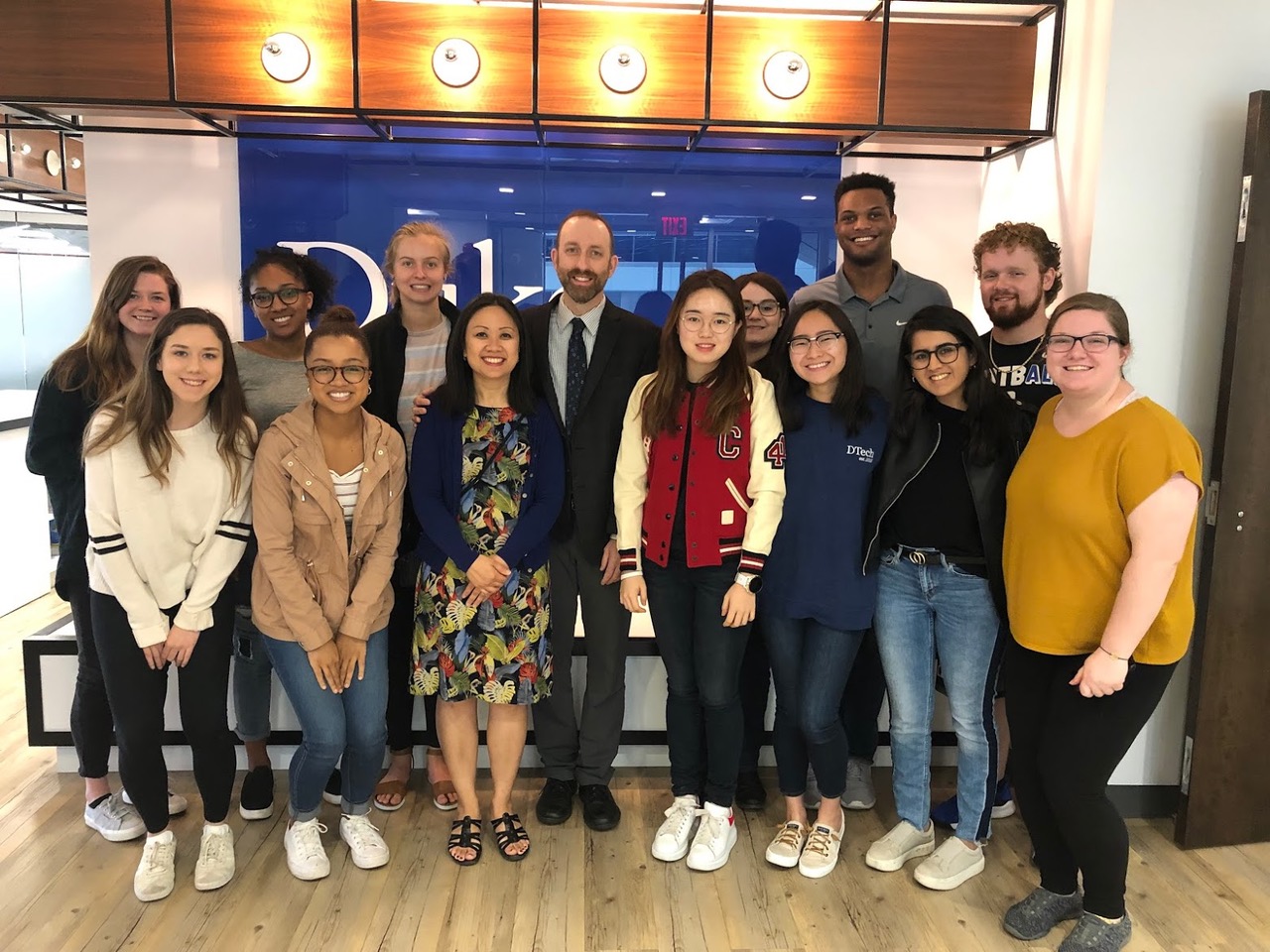 Our class with Duke alums Kathy Tran and Matthew Reisman, who were guest speakers in a class on running for political office. Kathy has served in the Virginia House of Delegates since 2018, and her husband Matthew is Director of International Trade Policy at Microsoft.