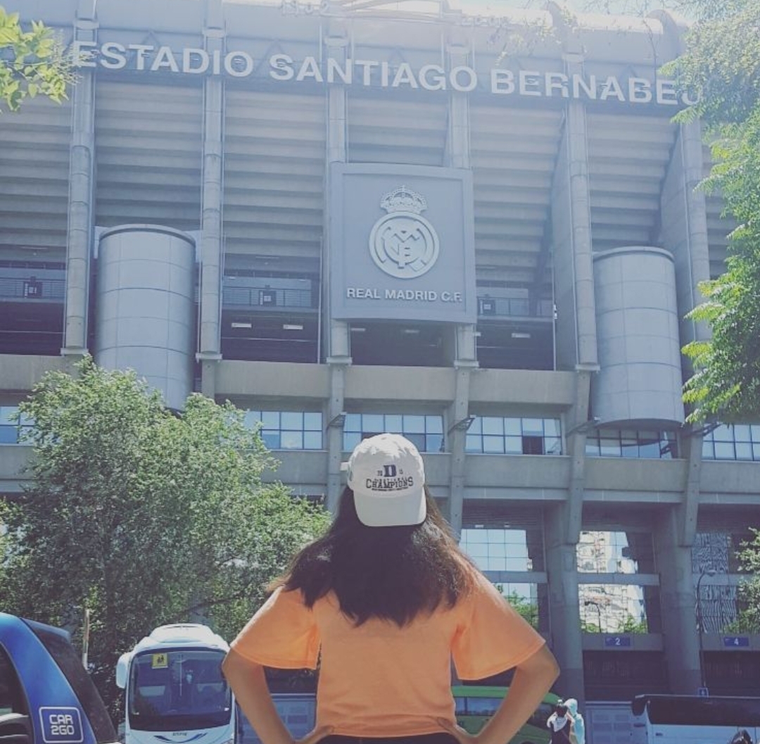 Can you spot the two champions in this photo? Although not as well known to Duke students as Cameron, the Santiago Bernabéu Stadium is home to one of the best teams in fútbol, just like Cameron is for basketball.