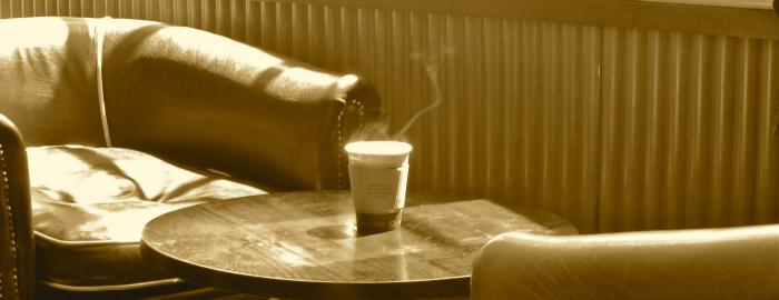 Photo of coffee in coffeehouse
