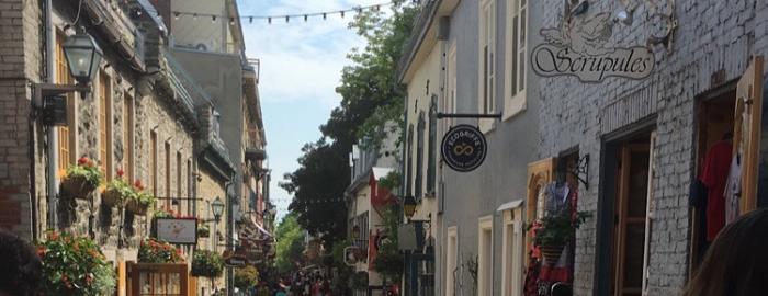 Quebec City alleyway