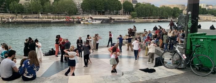 people dancing in Paris