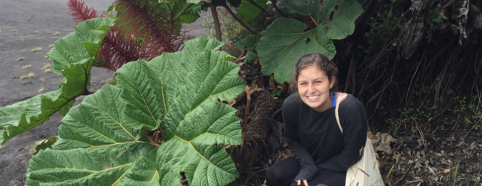 photo of Lucy at Irazu Volcano