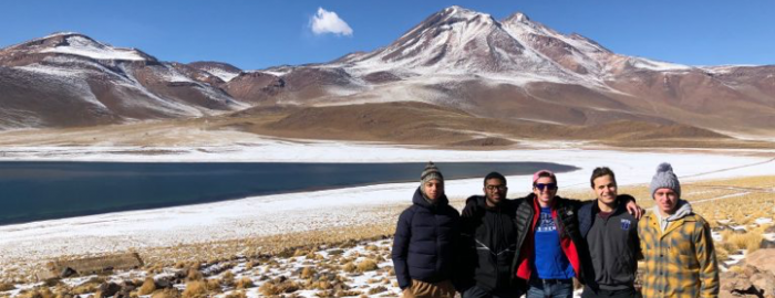 James Toscano and friends in the Atacama Desert