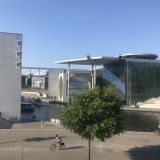 The Federal Chancellery, where Angela Merkel's office is located.